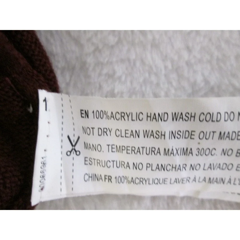 Forever 21 Sweater Dress Burgundy Turtleneck Long Sleeve Acrylic S (RK81) - Picture 7 of 10